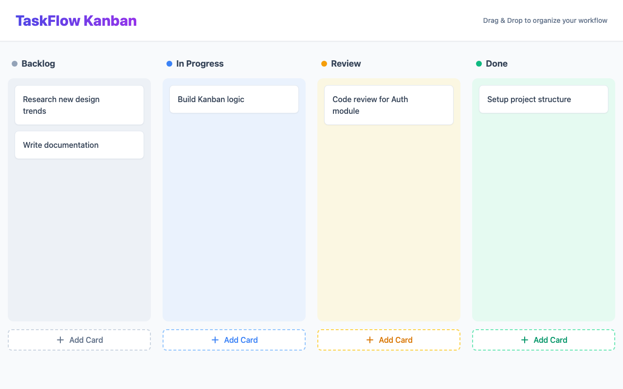 Screenshot der gerenderten App